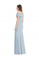 Online Cuffed Off the Shoulder Long Trumpet Bridesmaid Dress / Prom Dress UK