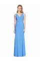 Online Flattering Trumpet Long Sleeveless Bridesmaid Dress / Prom Dress with Open Back UK