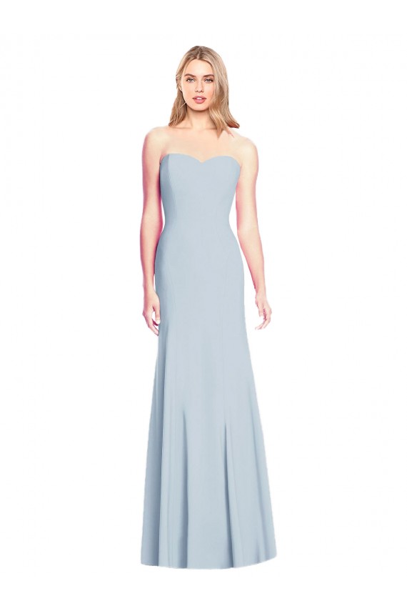 Online Sweetheart Strapless Flared Skirt Maxi Bridesmaid Dress / Prom Dress UK