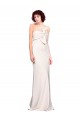 Online Strapless Crepe Fitted Bridesmaid Dress / Prom Dress with Twist Bow UK