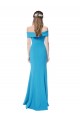 Online Off the Shoulder Formal Crepe Bridesmaid Dress / Prom Dress with Fitted Silhouette UK