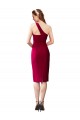 Online One Shoulder Short Formal Crepe Cocktail Length Bridesmaid Dress / Prom Homecoming Dress UK