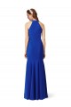 Online Halter V-Neck Long A-Line Formal Crepe Bridesmaid Dress / Prom Dress UK