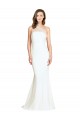 Online Soft Tulle Shoulder Overlay Mermaid One Shoulder Formal Crepe Bridesmaid Dress UK