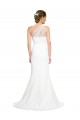 Online Soft Tulle Shoulder Overlay Mermaid One Shoulder Formal Crepe Bridesmaid Dress UK