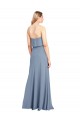 Online High Neck Sheath Sleeveless Stretch Formal Crepe Bridesmaid Dress / Prom Dress UK