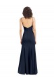 Online Fit and Flare Scoop Neck Long Sleeveless Stretch Formal Crepe Bridesmaid Dress / Prom Dress UK