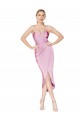 Online High Neck Spaghetti Straps Short Formal Cocktail Crepe Bridesmaid Dress / Prom Dress UK