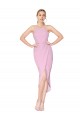 Online Halter Neck Short Knee Length Formal Crepe Mermaid Bridesmaid Dress / Cocktail Prom Dress UK