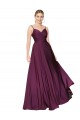 Online High Neck Spaghetti Straps Long V-Back Formal Crepe Bridesmaid Dress / Prom Dress UK