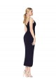 Online High Neck Spaghetti Straps Formal Crepe Short Cocktail Wrap Bridesmaid Dress / Prom Dress UK
