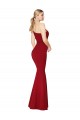 Online One Shoulder Long High Neck Sleeveless Mermaid Formal Crepe Bridesmaid Dress / Prom Dress UK