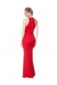 Online Halter Neck Keyhole Back Sleeveless Formal Crepe Maxi Bridesmaid Dress / Prom Dress UK