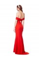 Online Cross Front and Back Bardot Sleeveless Formal Crepe Maxi Bridesmaid Dress / Prom Dress UK