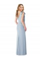 Online V-Back Bow Shoulder Trumpet Bridesmaid Dress / Prom Dress UK