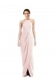 Online Halter Draped Tulip Skirt Maxi Bridesmaid Dress / Prom Dress UK