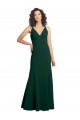 Online Form Fitting Stretch Formal Crepe A-Line Bridesmaid Dress / Prom Dress UK