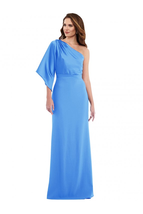 Online One Shoulder Bell Sleeves Trumpet Bridesmaid Dress / Prom Dress UK