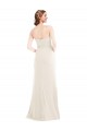 Online Long Strapless Tuxedo Maxi Bridesmaid Dress / Prom Dress with Front Slit & Pockets UK