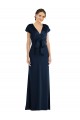 Online Soft Bow Blouson Bodice Trumpet Formal Crepe Bridesmaid Dress / Prom Dress UK