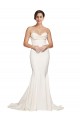 Online Strapless Cowl Neck Sweep Train Formal Stretch Satin Bridesmaid Dress / Prom Dress UK