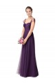Online Full Length Long Tulle Bridesmaid Dress with Sweetheart Neckline UK