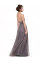 Online Strapless Tulle Bridesmaid Dress with Waistband UK