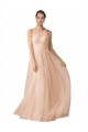 Online Illusion One Shoulder Tulle Bridesmaid Dress with Shirred Bodice UK