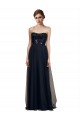 Online Strapless Sequined Lace Long Bridesmaid Dress with Pleats UK