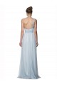 Online One Shoulder Illusion Tulle Bridesmaid Dress with Knot Detail UK