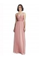 Online V-Neck Illusion Tulle Bridesmaids Dress UK
