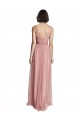 Online V-Neck Illusion Tulle Bridesmaids Dress UK