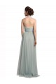 Online Halter Ruched Sweetheart Neckline Tulle Bridesmaid Dress UK