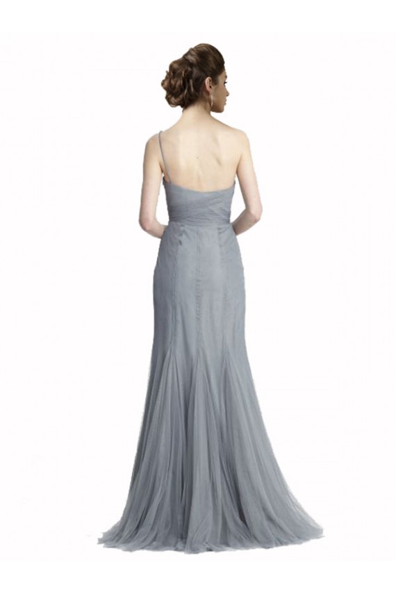 Online One Shoulder Tulle Fit and Flare Bridesmaid Dress UK