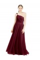 Online One Shoulder Floor Length Long Tulle Bridesmaid Dress UK