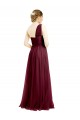 Online One Shoulder Floor Length Long Tulle Bridesmaid Dress UK