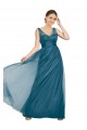 Online Long V-Neck Soft Tulle Bridesmaid Dress UK