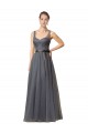 Online Sweetheart Long Tulle Bridesmaid Dress with Sash UK