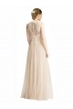 Online Full Length Tulle Bridesmaid Dress with Corded Lace Over Sweetheart Neckline UK