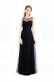 Online Full Length Tulle Bridesmaid Dress with Lace Bodice and Soft Tulle Illusion Top UK
