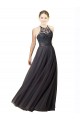 Online Sweetheart Neckline Long Sleeveless Tulle Bridesmaid Dress with Lace Bodice UK