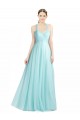 Online Ruched Sweetheart Neckline A-Line Tulle Bridesmaid Dress with Tie Open Back UK
