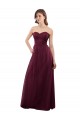 Online Strapless Tulle A-line bridesmaid dress with pleated top UK