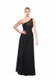Online Ruched One Shoulder Tulle A-Line Bridesmaid Dress UK