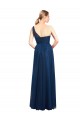 Online Ruched One Shoulder Tulle A-Line Bridesmaid Dress UK
