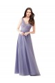 Online Sweetheart Tulle Bridesmaid Dress with Fully Embroidered V-Neck Bodice UK