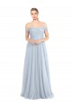 Online Sweetheart Neckline Off the Shoulder Tulle Bridesmaid Dress UK