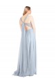 Online Sweetheart Spaghetti Straps Long Tulle Bridesmaid Dress with Criss Cross Back UK