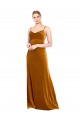 Online Long Velvet Cowl Neck Slip Bridesmaid Dress / Prom Dress UK
