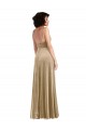 Online Square Neck Formal Velvet Maxi Bridesmaid Dress / Prom Dress with Front Slit & Pockets UK
